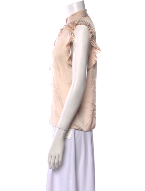 FRAME Mock Neck Sleeveless Blouse