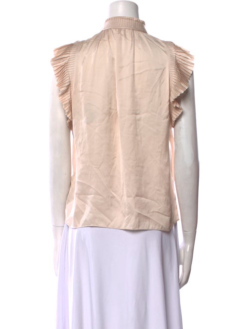 FRAME Mock Neck Sleeveless Blouse