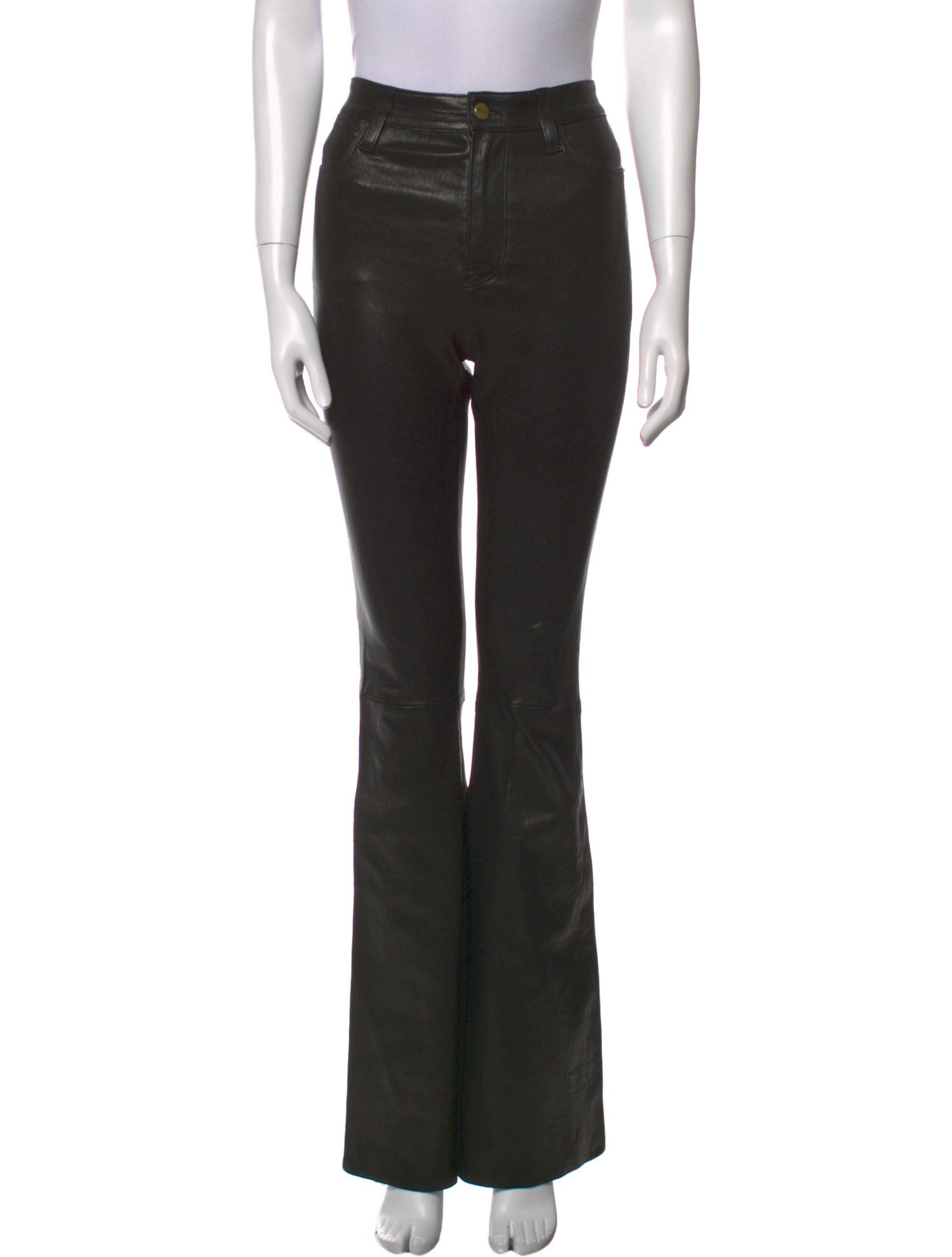 FRAME Lamb Leather Wide Leg Pants