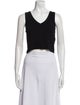 FRAME V-Neck Sleeveless Crop Top