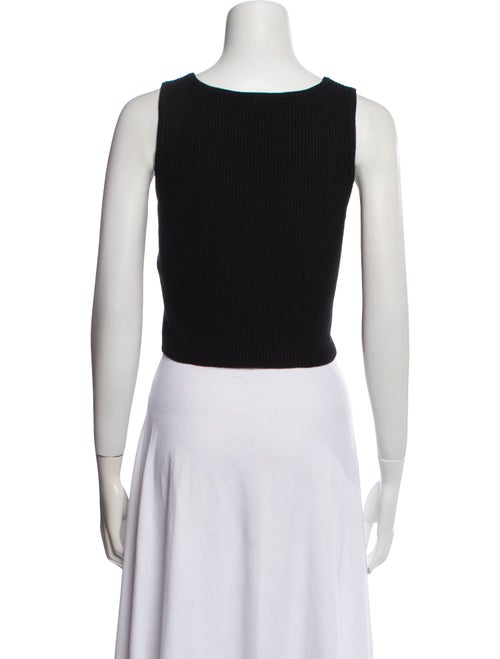 FRAME V-Neck Sleeveless Crop Top