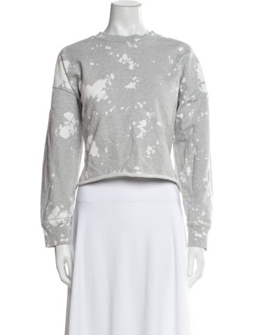 Frame Knitwear Tie-Dye Print Crew Neck Sweater S