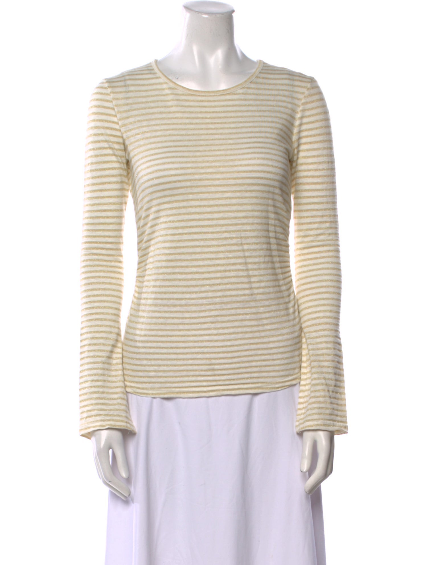 FRAME Linen Striped T-Shirt
