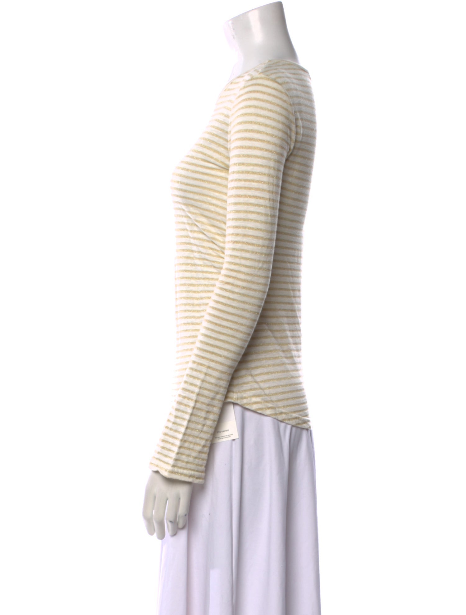 FRAME Linen Striped T-Shirt