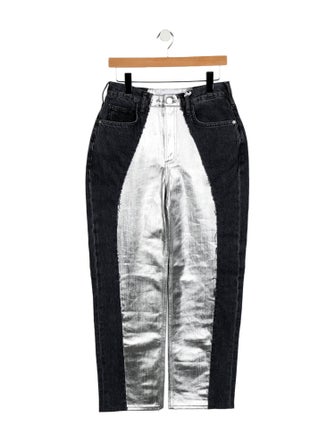 FRAME High-Rise Straight Leg Jeans