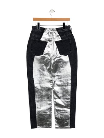 FRAME High-Rise Straight Leg Jeans