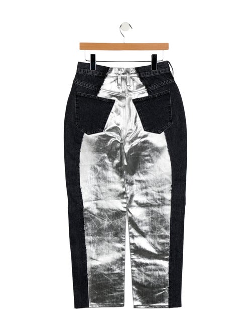 FRAME High-Rise Straight Leg Jeans