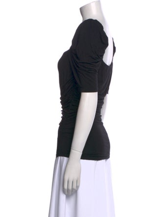 FRAME Square Neckline Short Sleeve Top