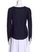 FRAME Tie Neck Long Sleeve Top