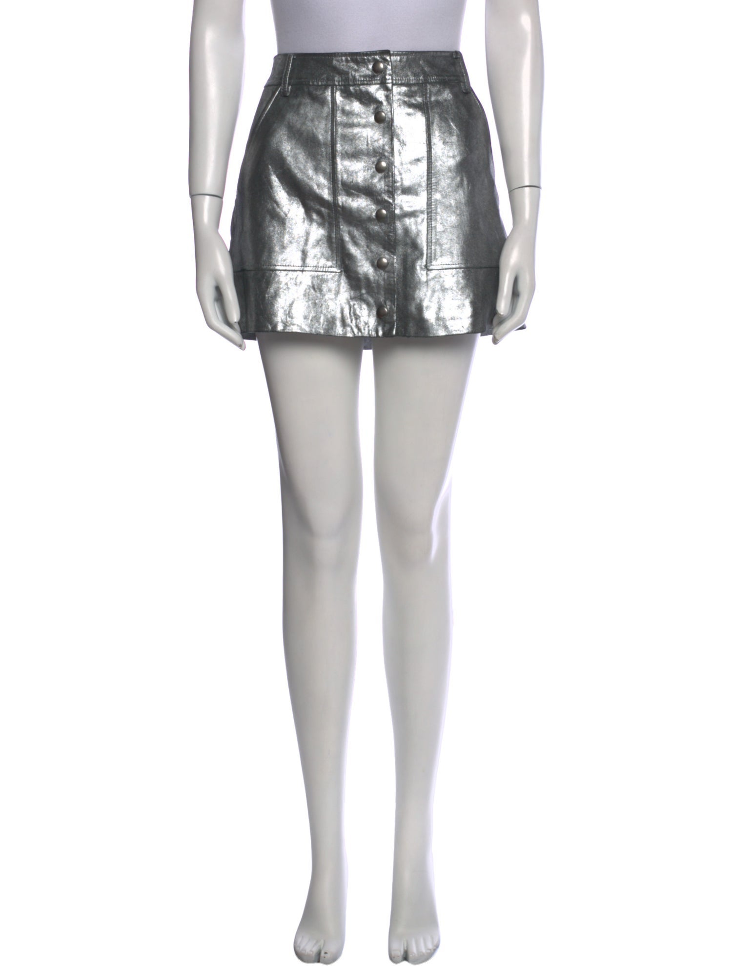 FRAME Lamb Leather Mini Skirt w/ Tags
