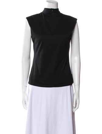 FRAME Mock Neck Sleeveless Top
