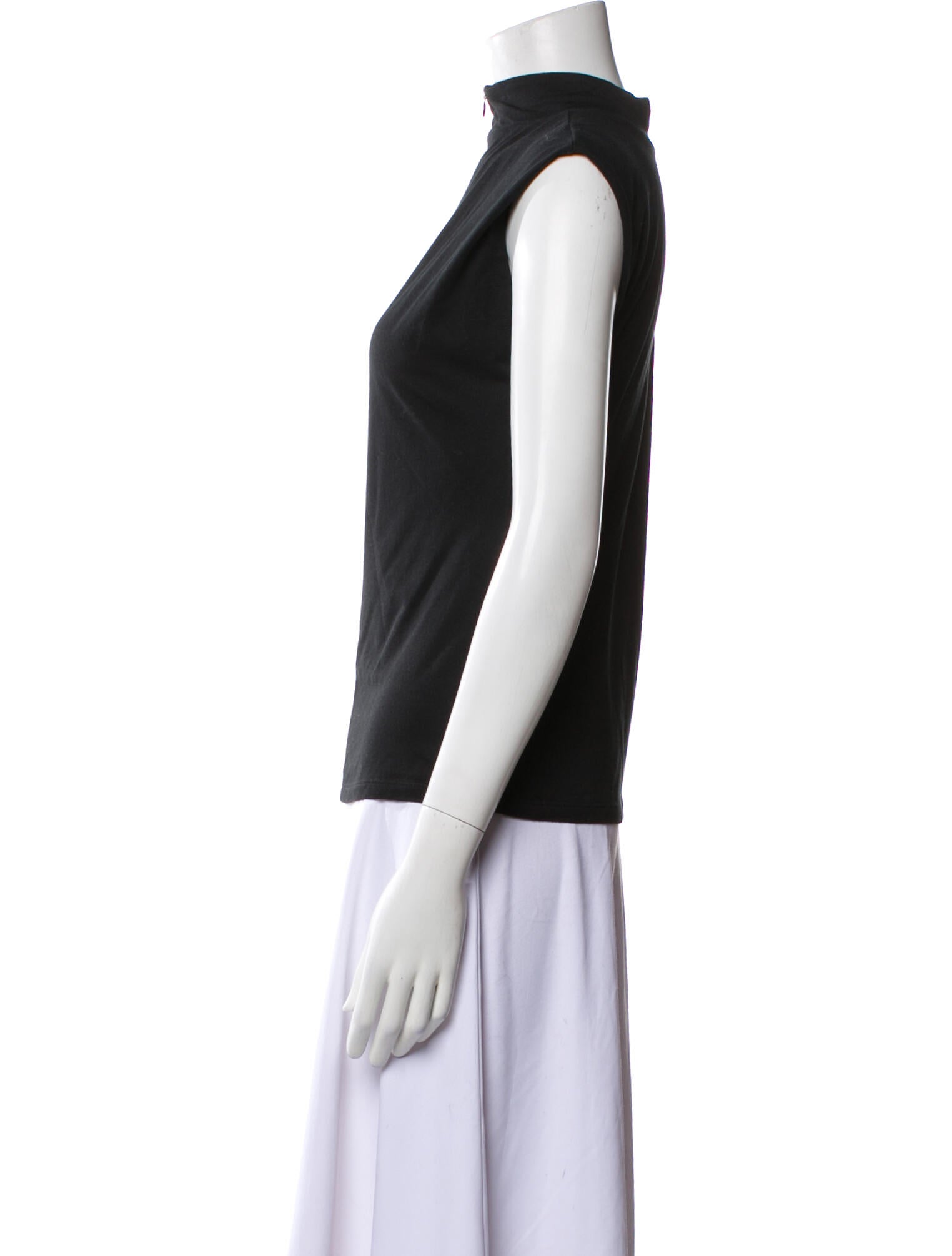 FRAME Mock Neck Sleeveless Top