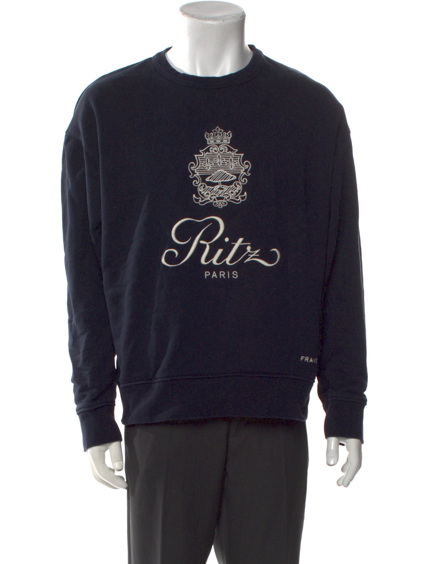 FRAME Graphic Print Crew Neck Pullover