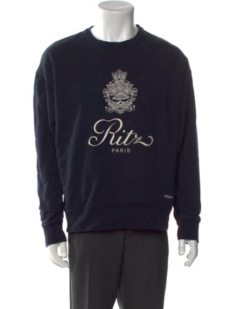 FRAME Graphic Print Crew Neck Pullover