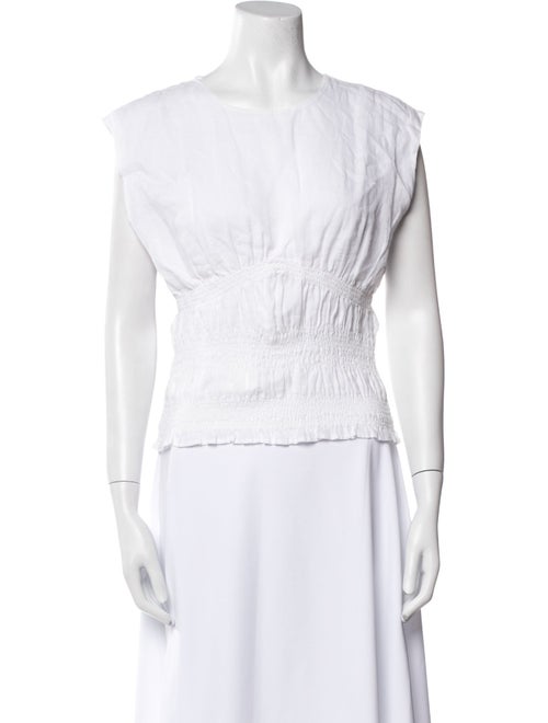 FRAME Bateau Neckline Sleeveless Top