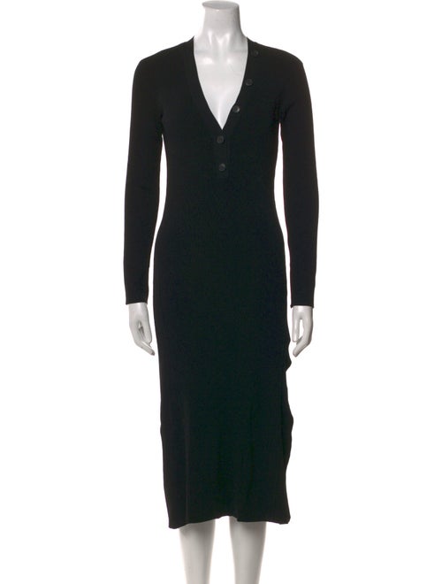 FRAME V-Neck Midi Length Dress