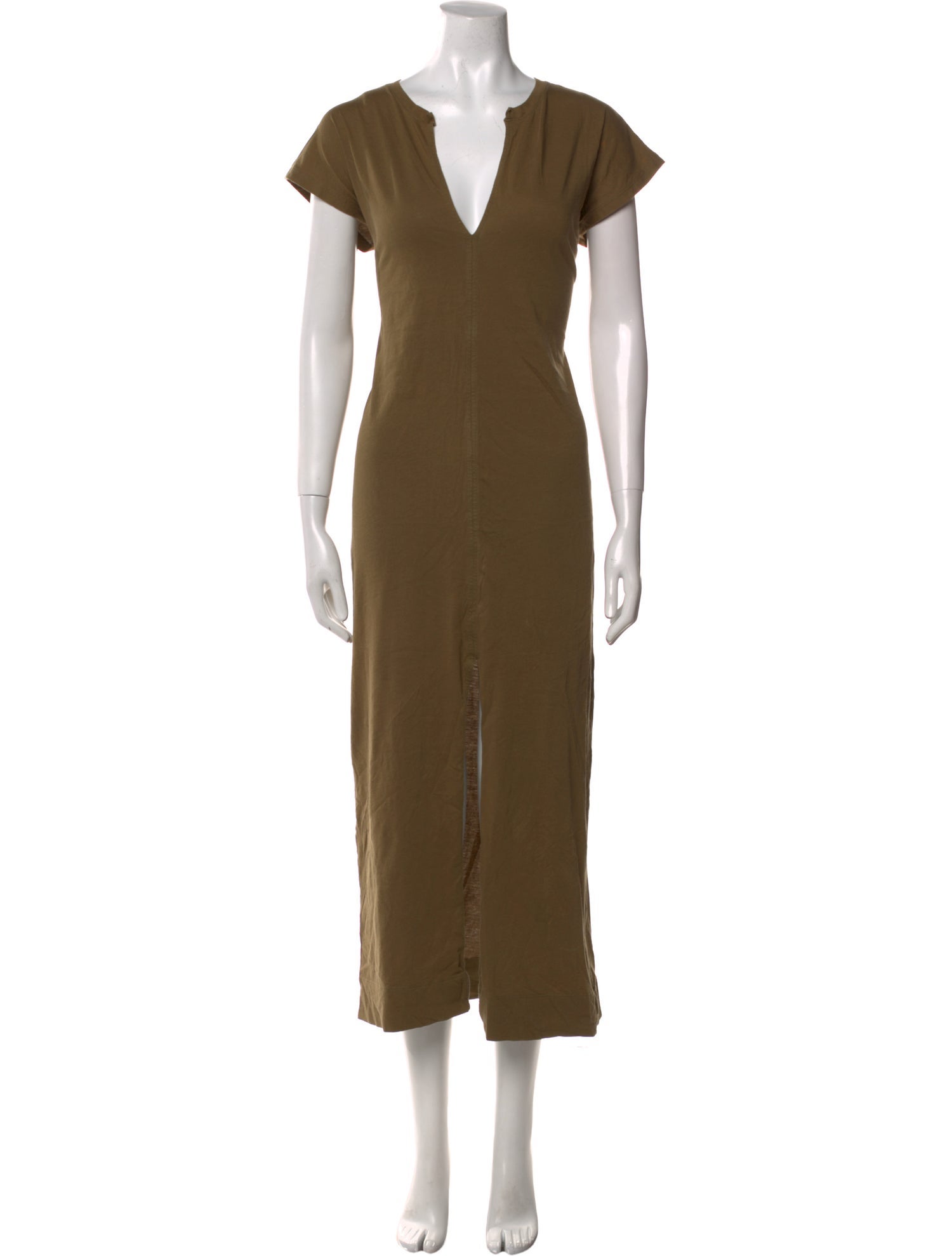 FRAME V-Neck Long Dress