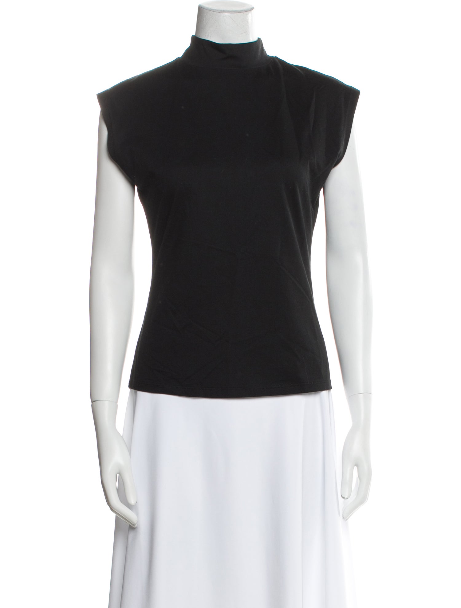 FRAME Mock Neck Short Sleeve Top