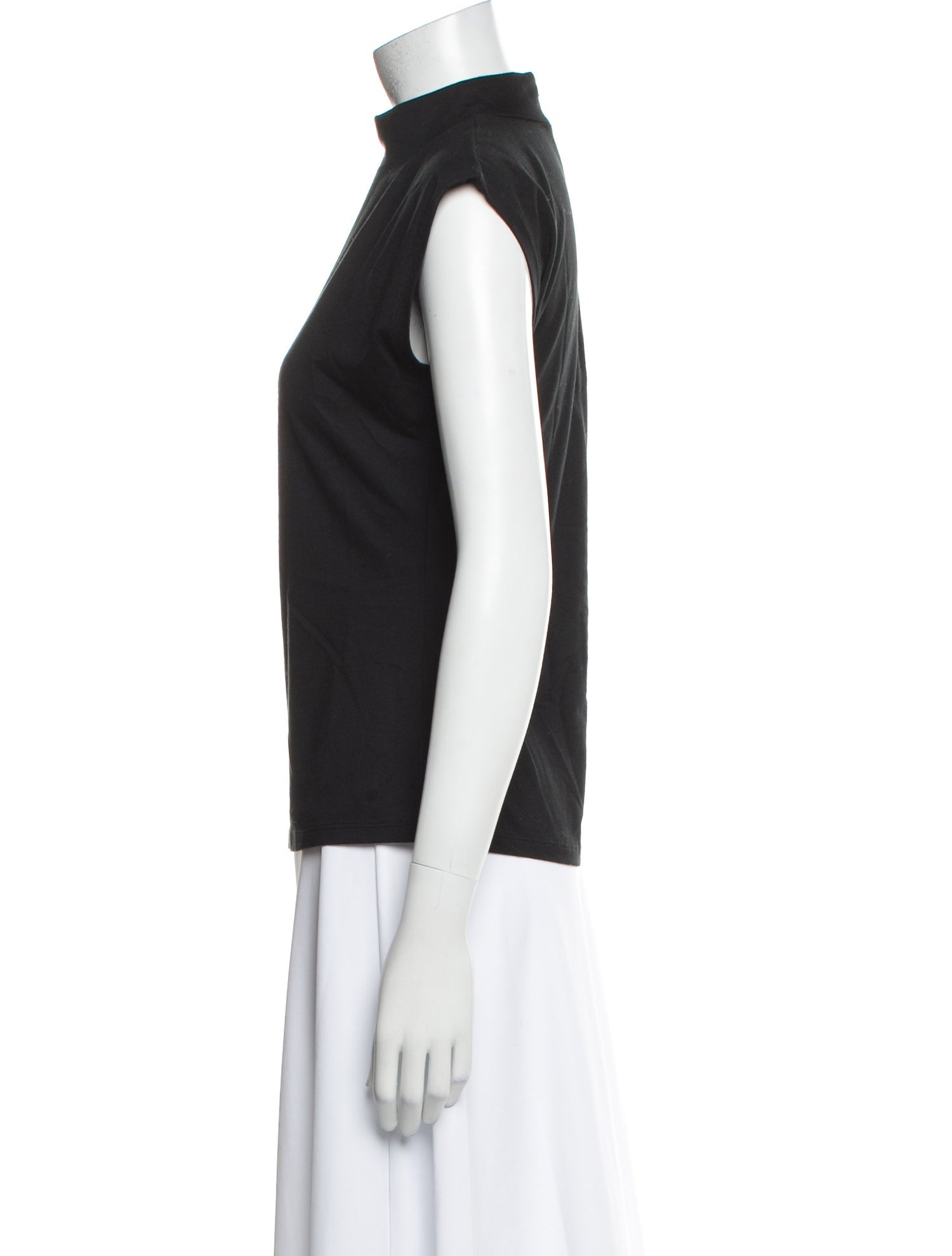 FRAME Mock Neck Short Sleeve Top