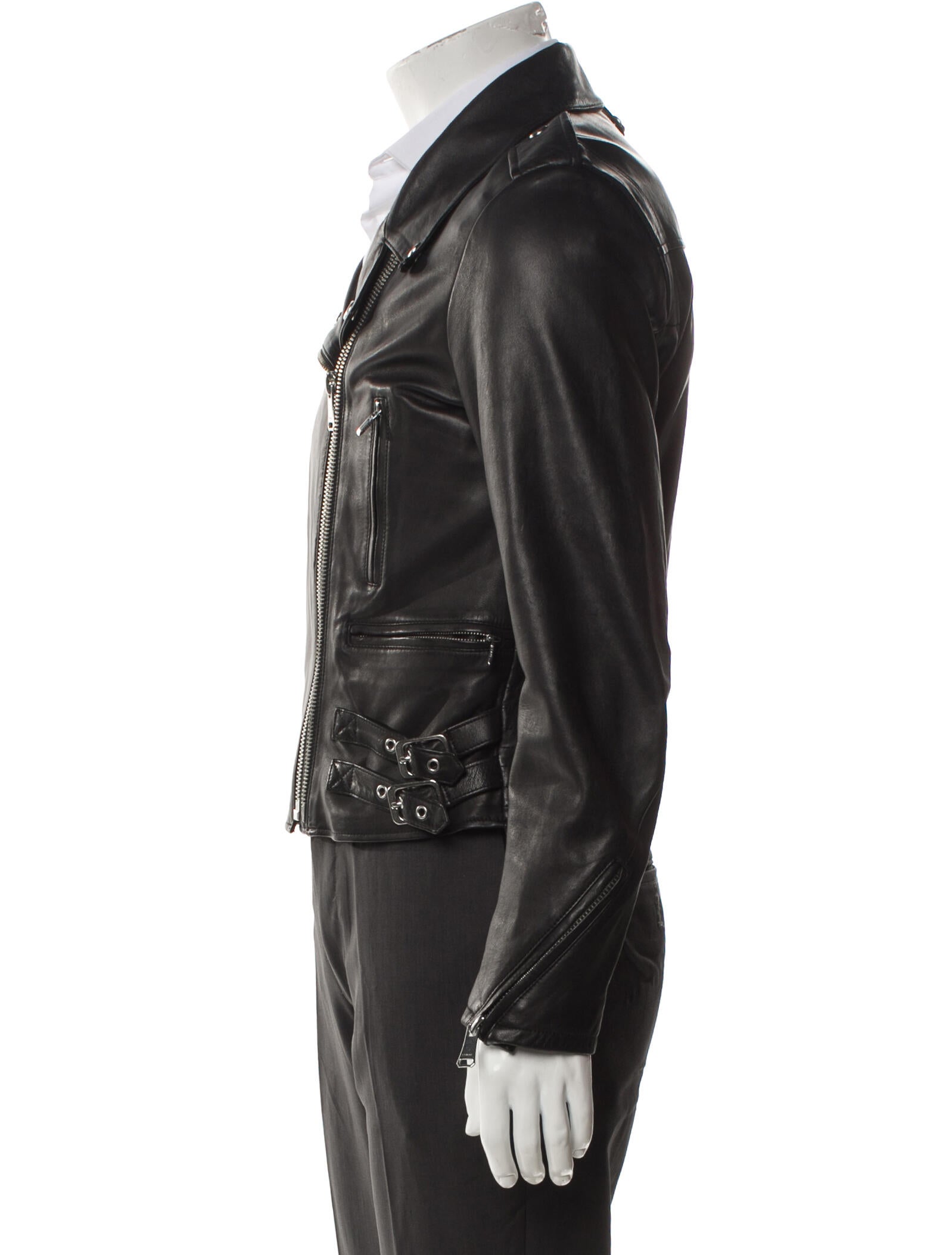 FRAME Lamb Leather Moto Jacket