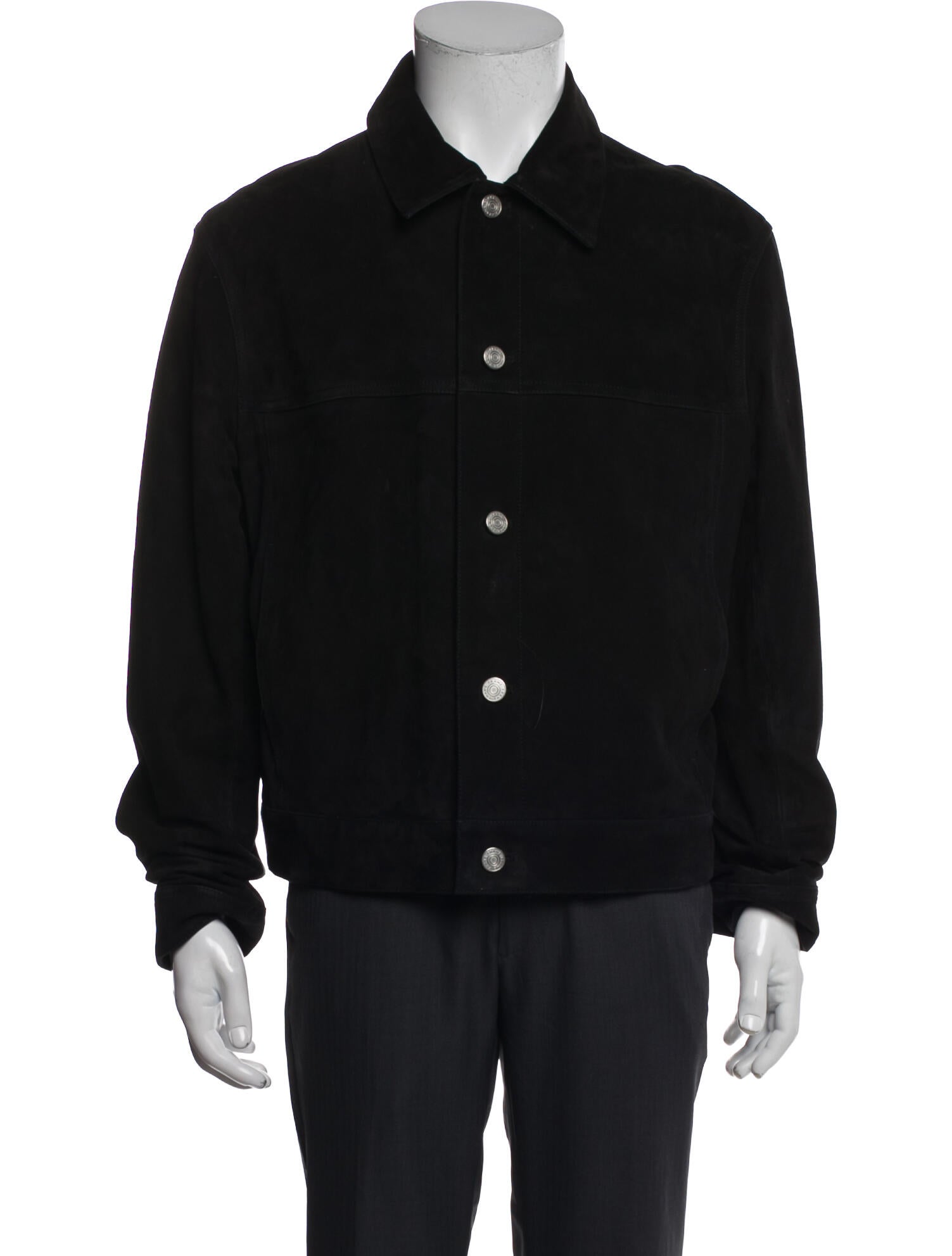 FRAME Lamb Leather Trucker Jacket