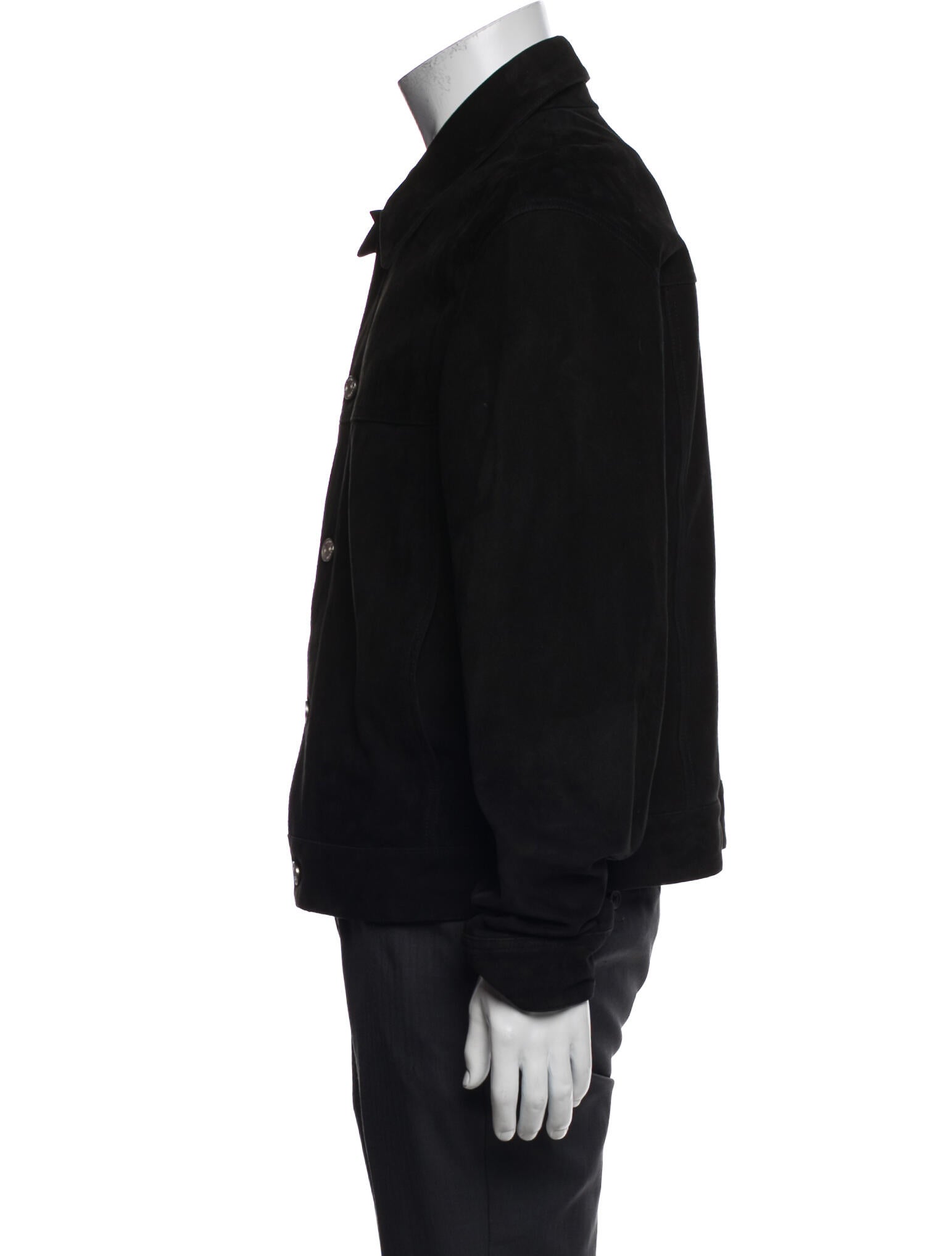 FRAME Lamb Leather Trucker Jacket