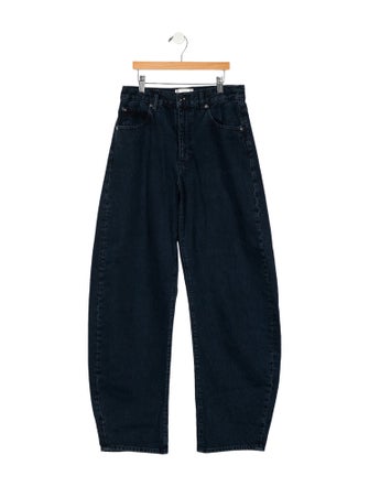 FRAME High-Rise Straight Leg Jeans