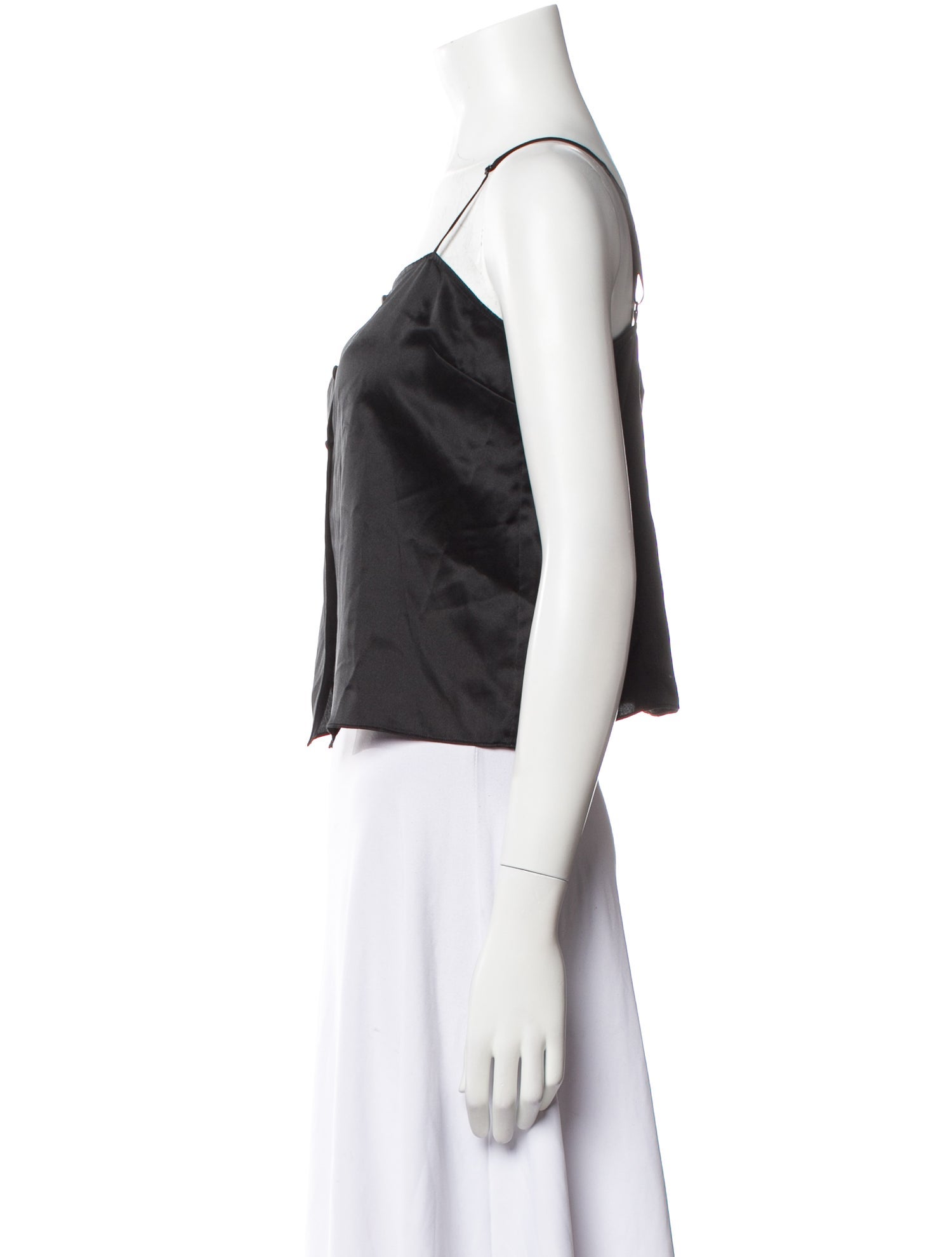 FRAME Square Neckline Sleeveless Crop Top