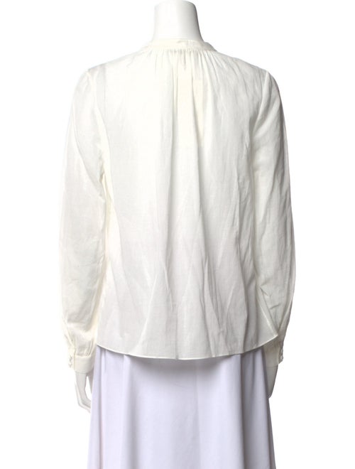 FRAME Crew Neck Long Sleeve Blouse