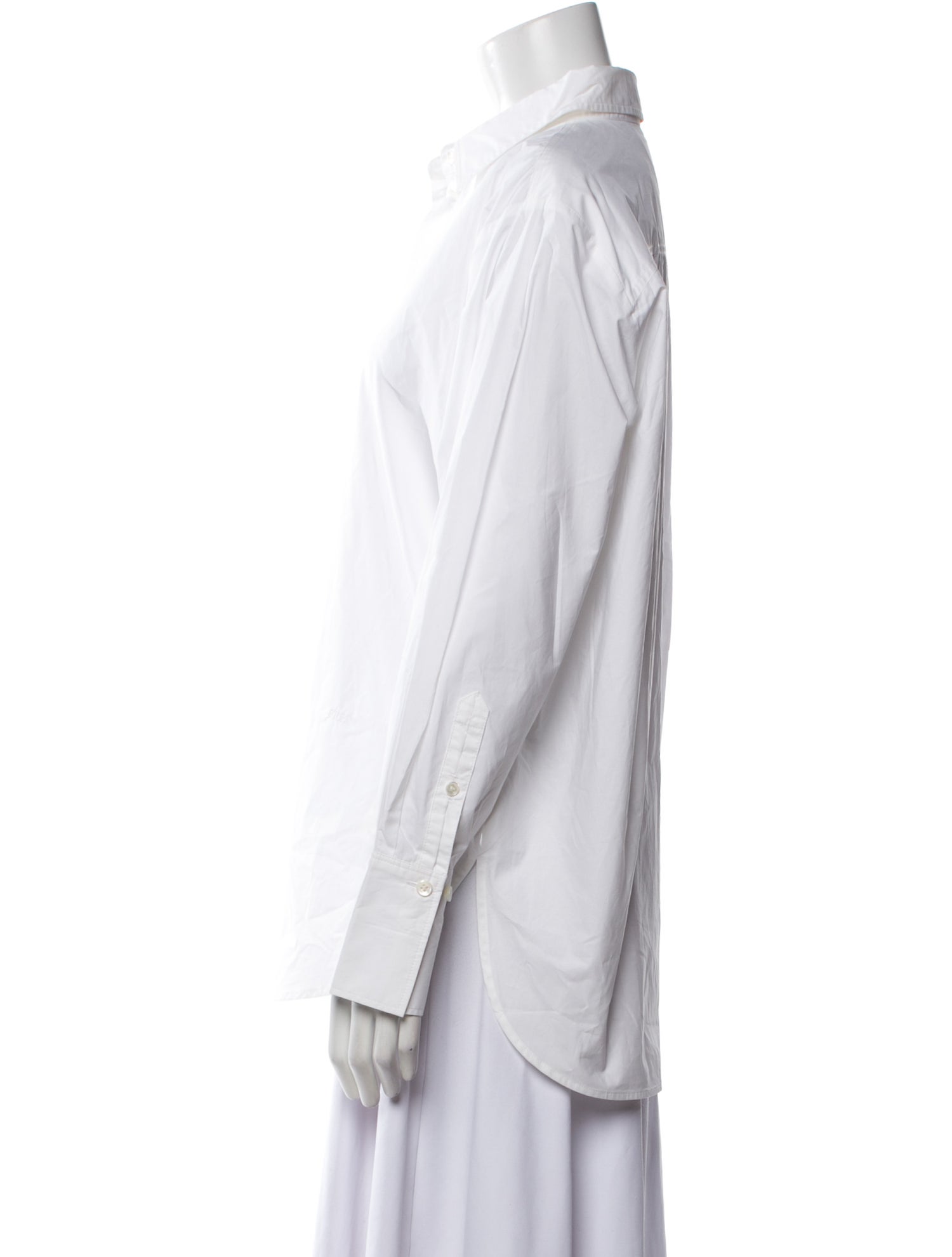 FRAME Long Sleeve Button-Up Top