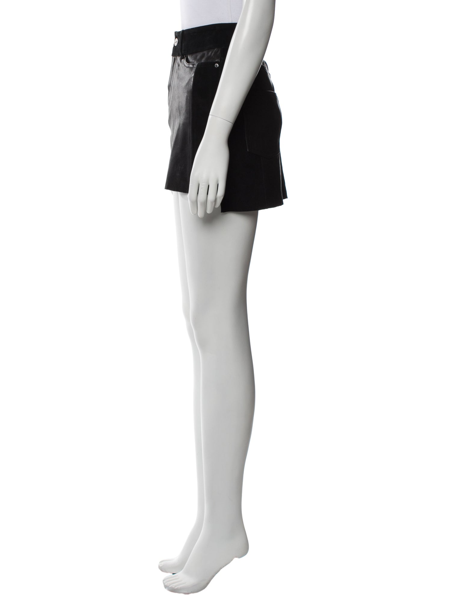 FRAME Lamb Leather Mini Skirt