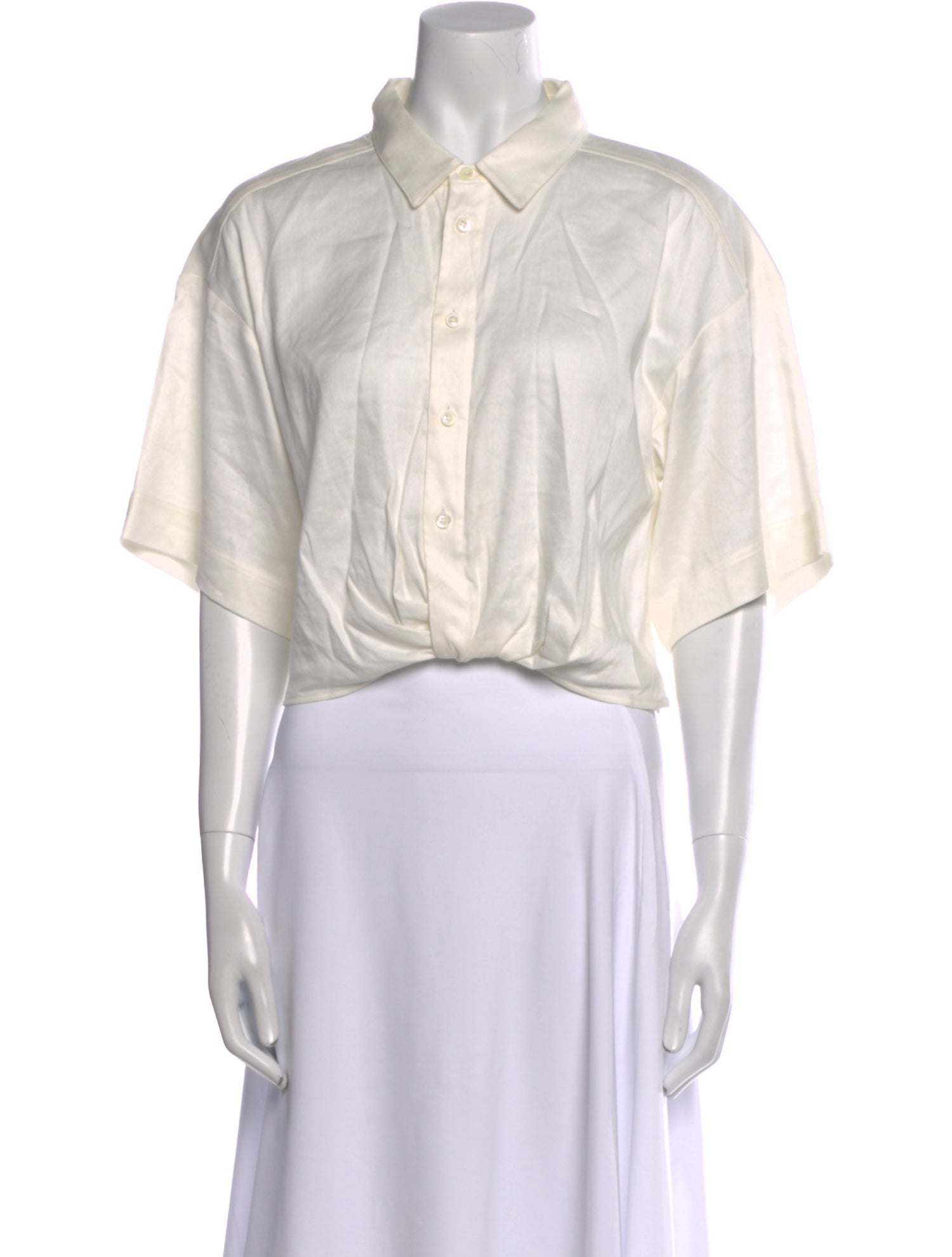 FRAME Short Sleeve Crop Top