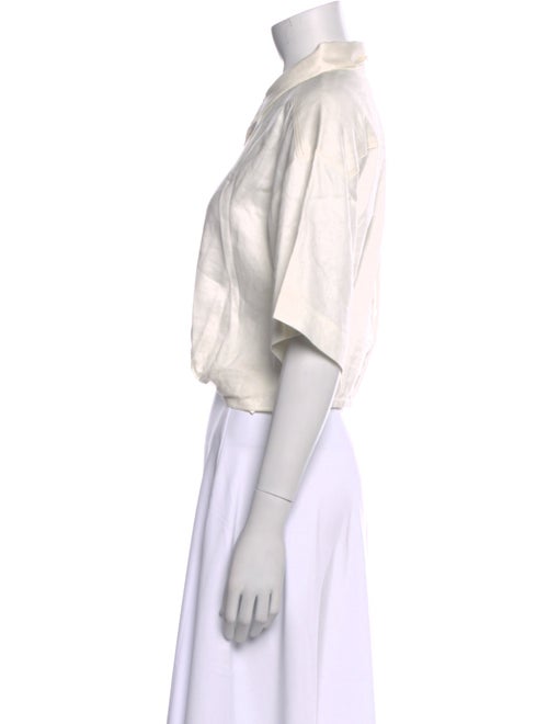 FRAME Short Sleeve Crop Top