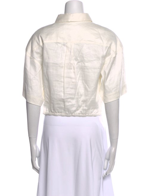 FRAME Short Sleeve Crop Top