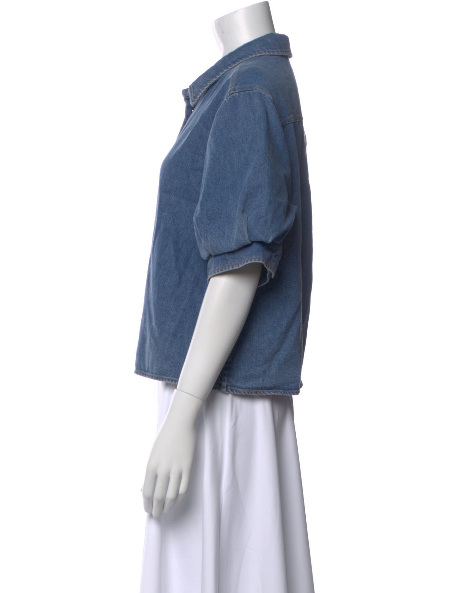 FRAME Short Sleeve Crop Top