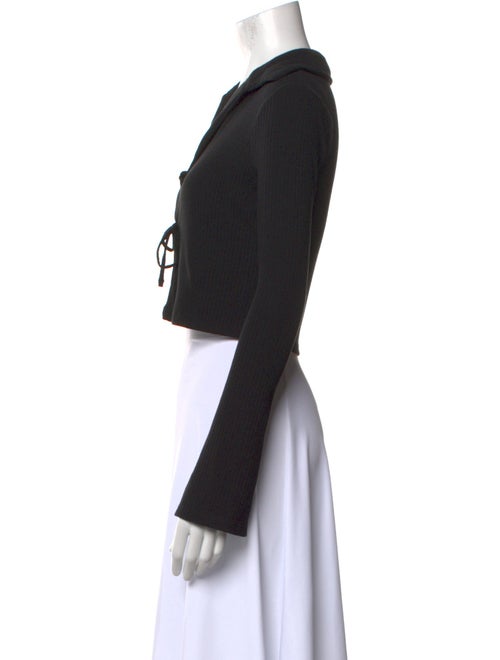 FRAME V-Neck Long Sleeve Crop Top