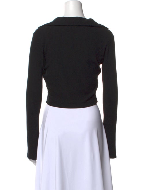 FRAME V-Neck Long Sleeve Crop Top