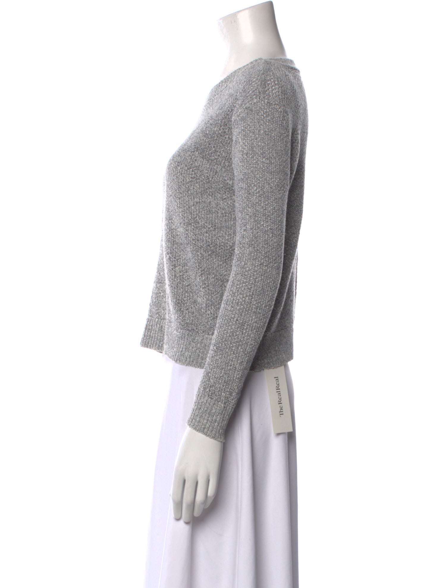 FRAME Linen Scoop Neck Sweater