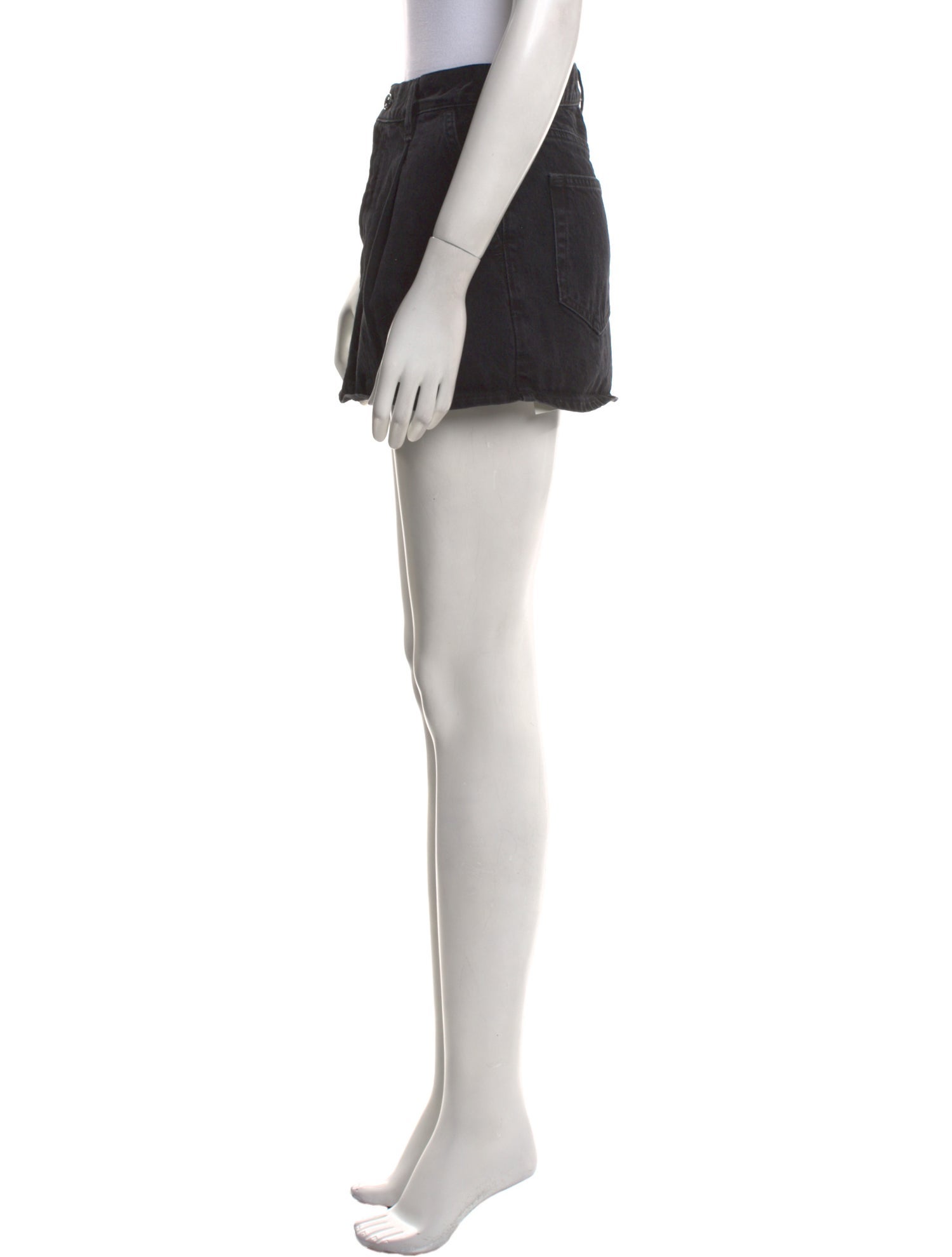 FRAME Distressed Accents Mini Skirt