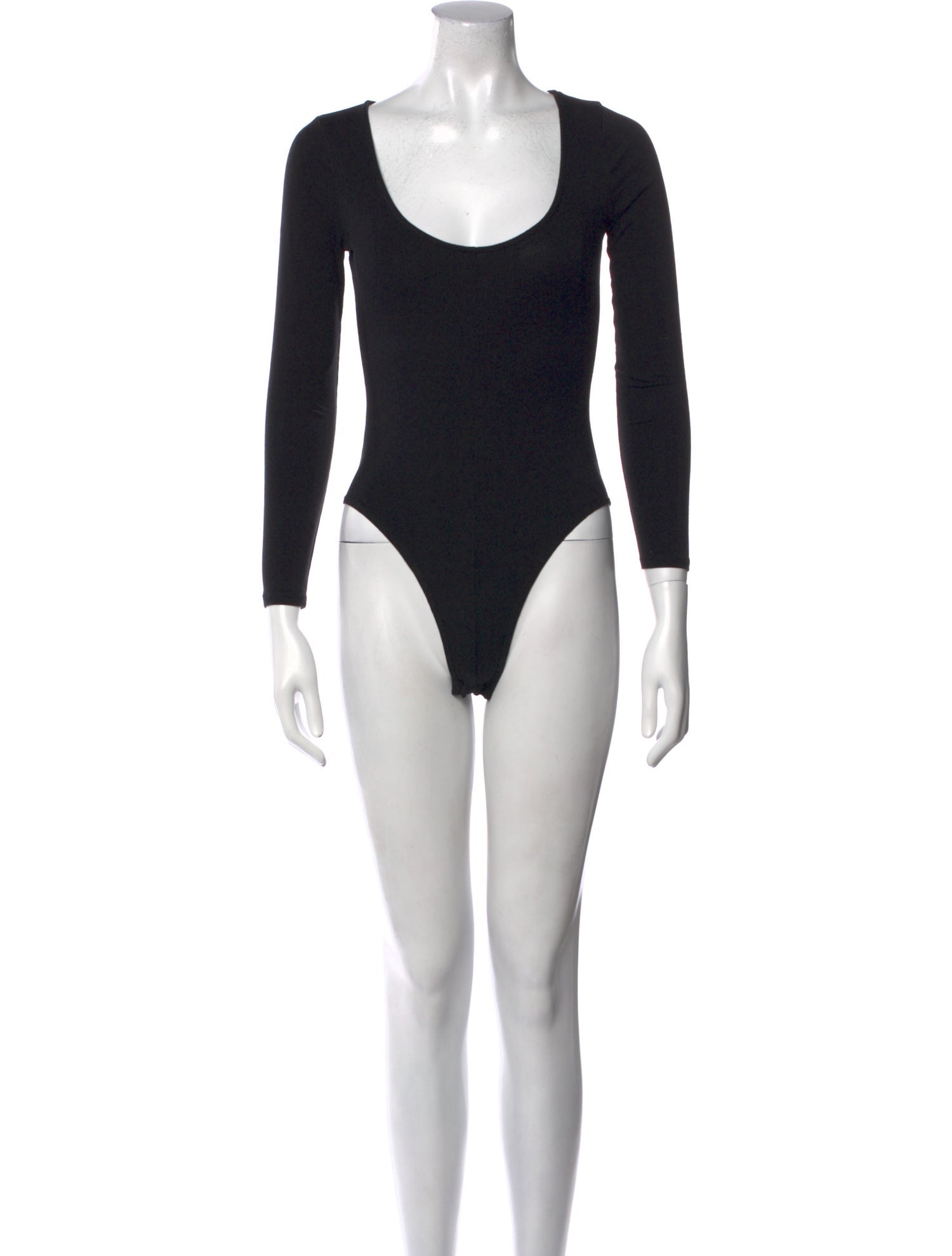 FRAME Scoop Neck Three-Quarter Sleeve Bodysuit