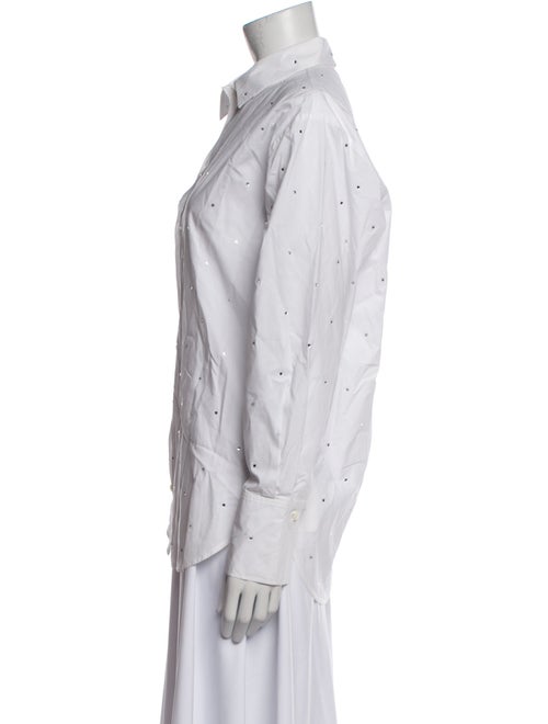 FRAME Printed Long Sleeve Button-Up Top