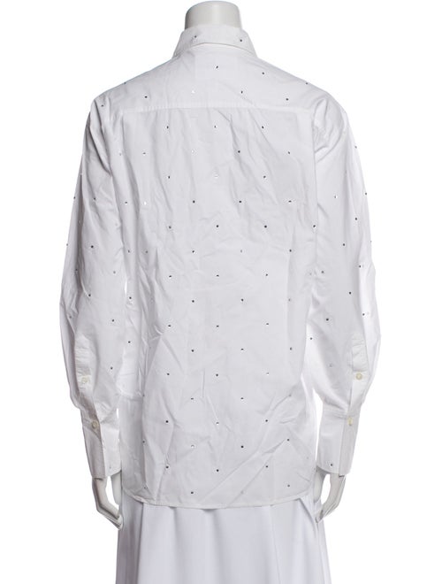 FRAME Printed Long Sleeve Button-Up Top