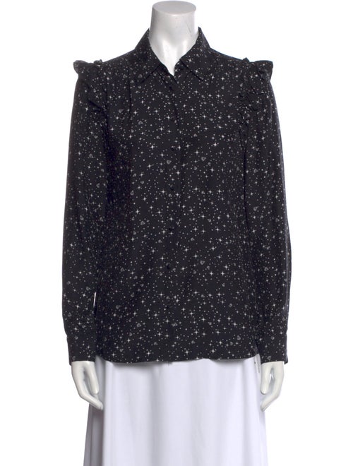 FRAME Silk Printed Blouse