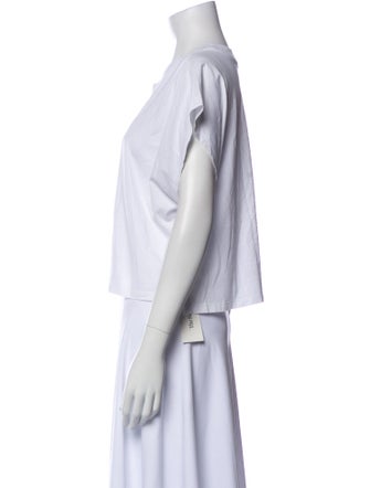 FRAME Cowl Neck Short Sleeve T-Shirt