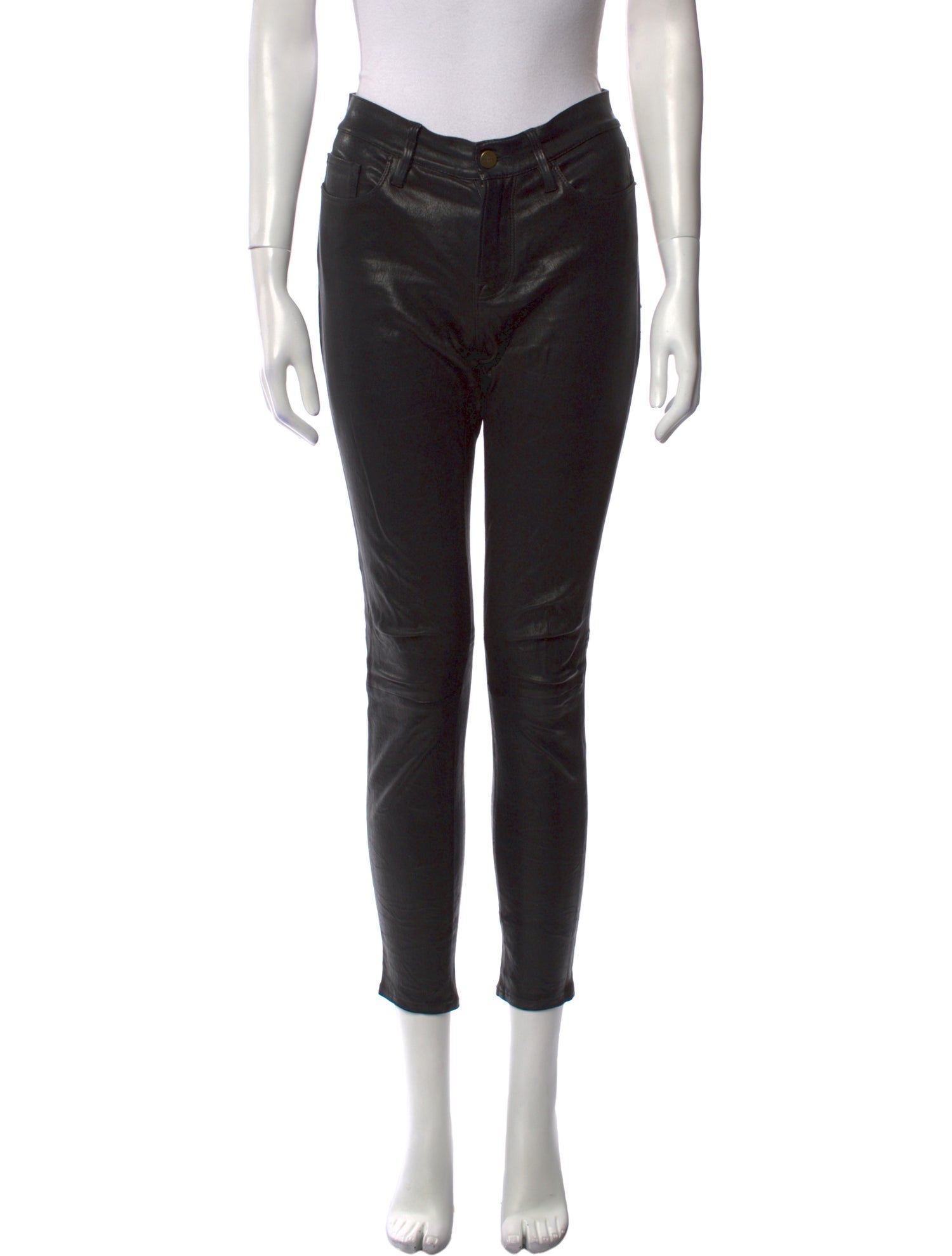 FRAME Lamb Leather Skinny Leg Pants