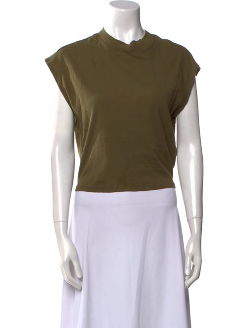 FRAME Crew Neck Short Sleeve Crop Top