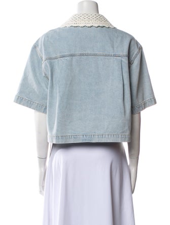 FRAME Short Sleeve Crop Top