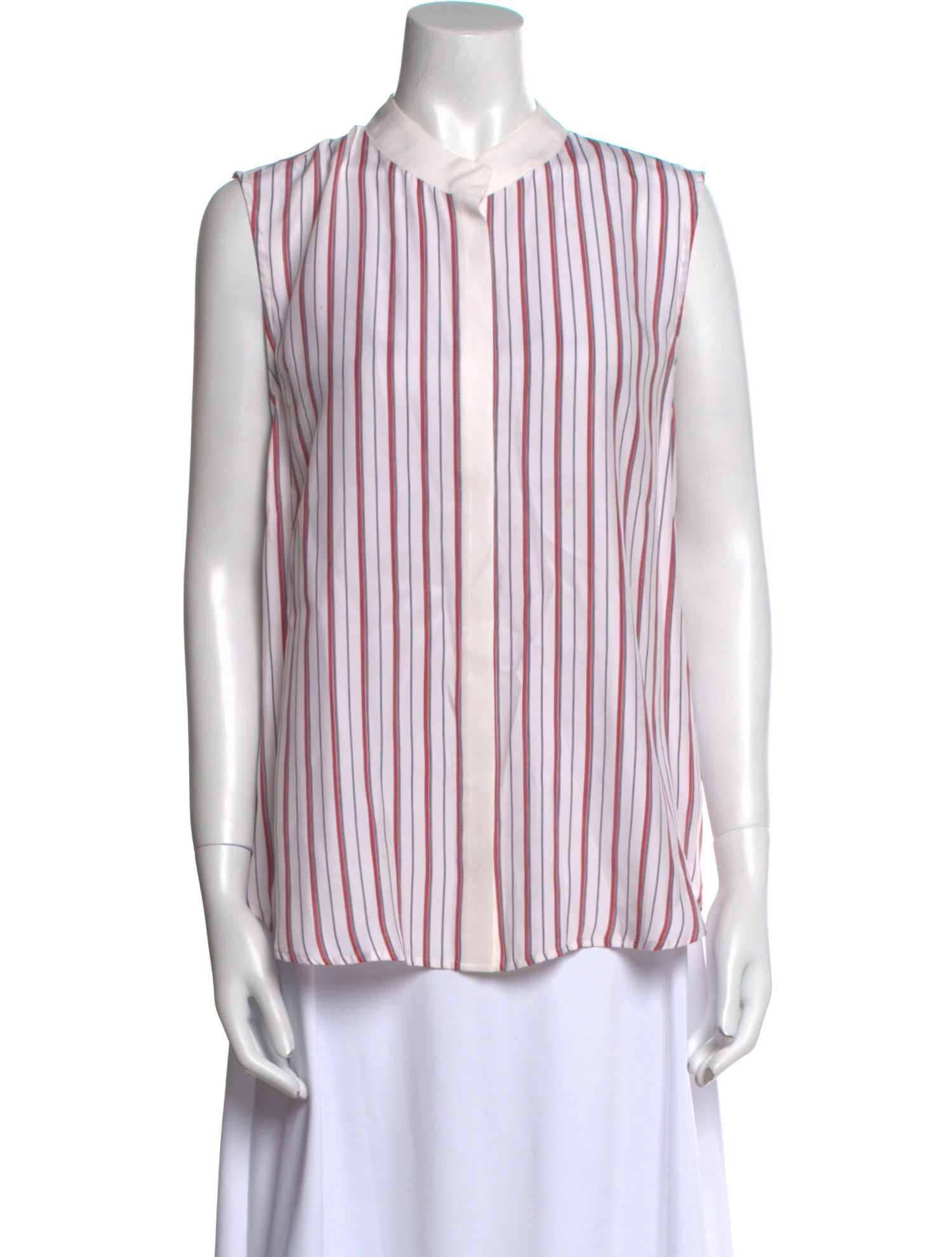 FRAME Striped Crew Neck Blouse