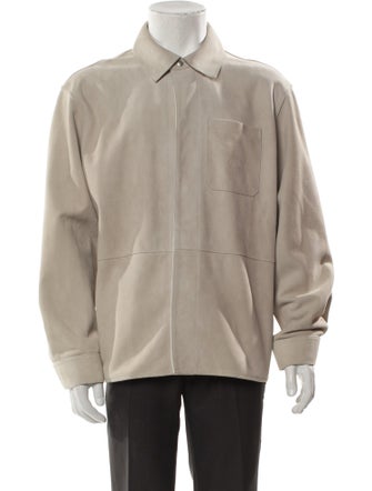 FRAME Goat Leather Utility Jacket