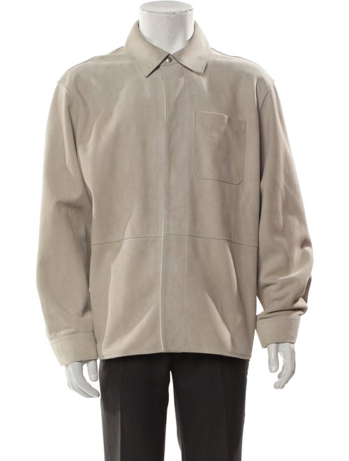 FRAME Goat Leather Utility Jacket